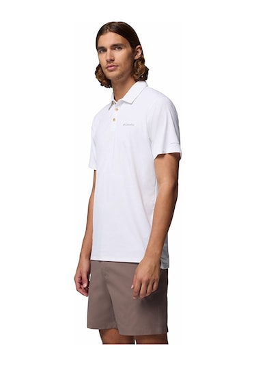 Columbia Am1495 Tech Trail Utility Polo Erkek T-shirt-32726 Beyaz
