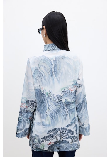 Desenli Bağlamalı Gömlek Valley Çok Renkli