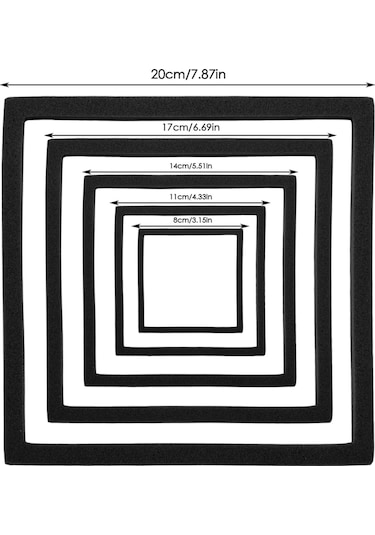 Homyl 5 Adet Akvaryum Yüzen Bitki Yüzükler Balık Tankı Siyah