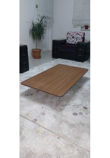 Yeni Model Dikdörtgen Yer Sofrası 60 110 Ahşap