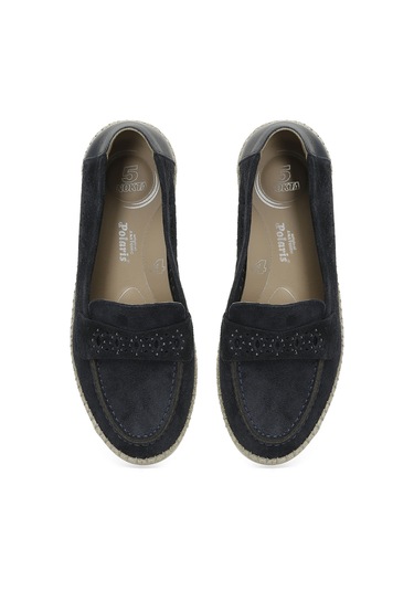 105454.z5fx Lacivert Kadın Loafer 000000000101970476 Mavi