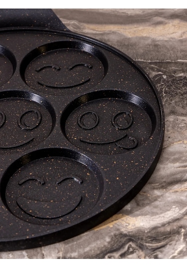 Agness Smayl 26,5 Cm Yapışmaz Krep Tavası 172351483 Siyah