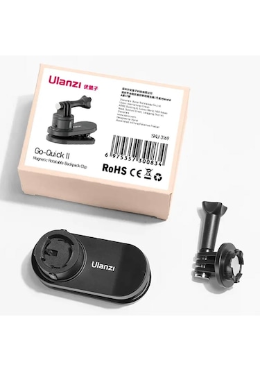 Ulanzi Go-quick Iı Manyetik Sırt Çantası Askı Klipsi