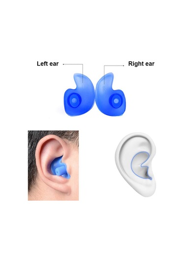 Yetişkinler Ve Çocuklar İçin Yüzmeye Yönelik Su Geçirmez Silikon Kulak Tıkacı, Dalış İçin Yumuşak Gürültü Önleyici Kulak Tıkacı