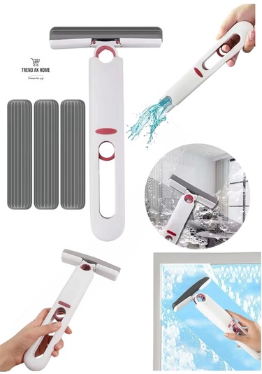 Taşınabilir Mini Mop Kendinden Sıkmalı Mini Temizlik Paspası Mutfak Araba Banyo Camlarda Kullanım