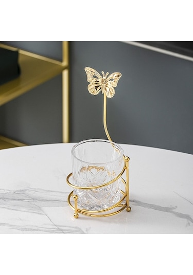 Trendooze Kahve Kaşığı Saklama Rafı, Çatal Kavanoz, Temizleme Aleti Temizlemek