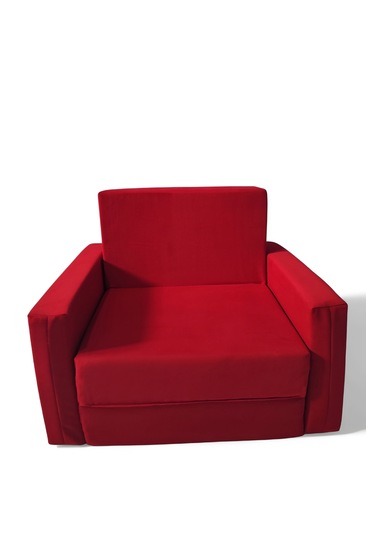 Katlanır Yer Yatağı - Çocuk Koltuğu - Bebek Yatağı 0-5 Yaş Kırmızı