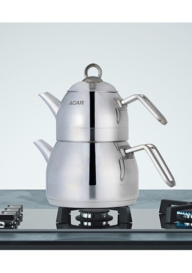 Acar Alexi Aile Boy Çaydanlık Takımı Metal Kulp Xrd-21-0457-6