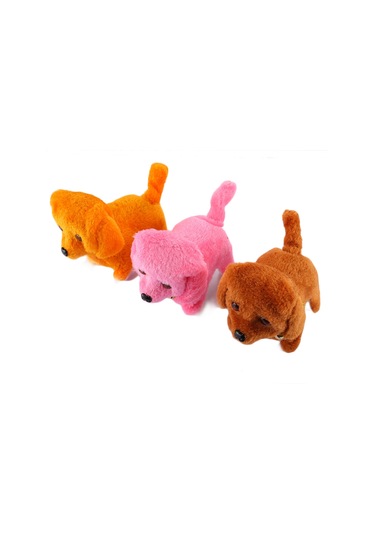 2 Pcs Plush Puppy Electric Toys Can Will Move Forward / Will Backwards / Sounding And Luminous Eyes