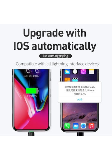 Mcdodo Ca-6362 Uçan Balık Serisi 8 Pin - Usb Led Kablosu, Uzunluk: 1.8m Beyaz