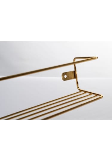 Çok Amaçlı Tek Katlı Raf Baharatlık Gold Çok Renkli