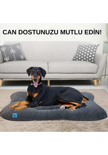 Mavi Vitrin Yıkanabilir Hafif Soft Kedi Köpek Yatağı Small