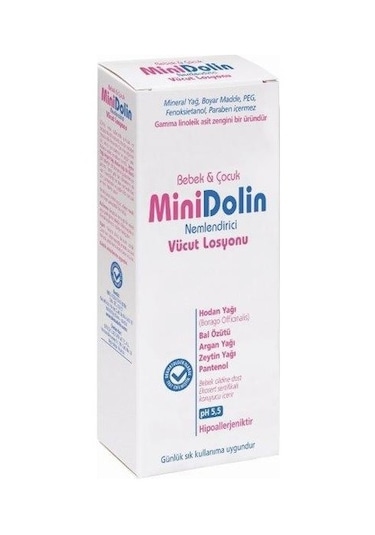 Minidolin Nemlendirici Bebek Vücut Losyonu 250 ML