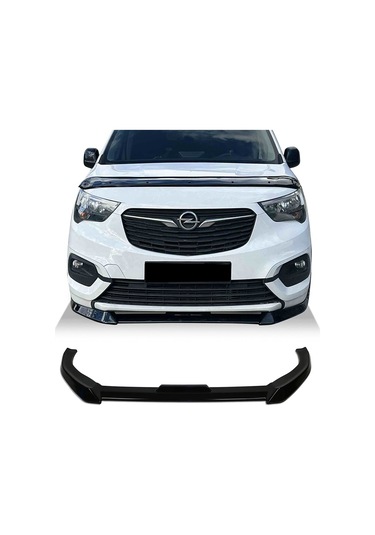 Opel Combo Ön Lip Parlak Siyah Plastik Ön Ek Karlık 2019 2020 2021 2022 2023 2024