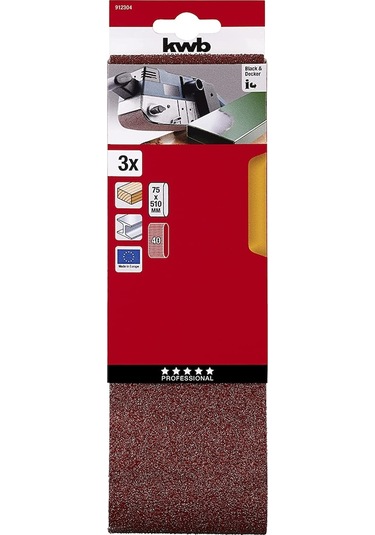 Kwb Tank Zımpara Kağıt 100X560 80 Kum 3 Parça 49914408