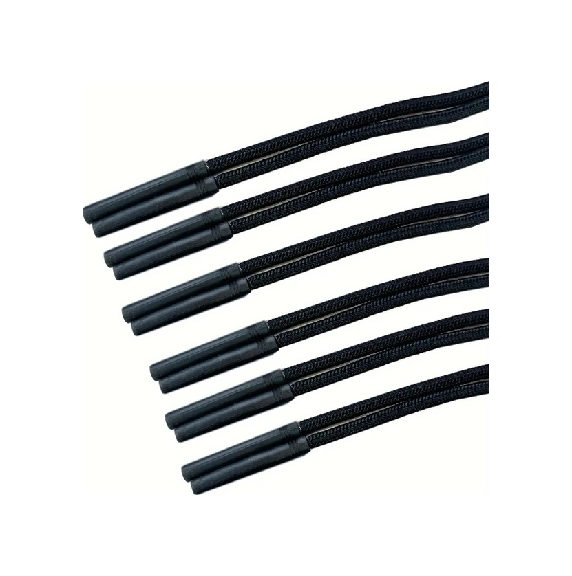 Willowhaven 6'lı Siyah 5mm Polyester Spor Gözlük Kayışı, 64cm Kaymaz Pratik