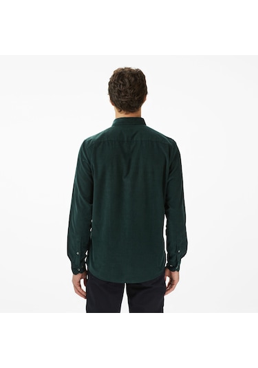 Nautica Erkek Yeşil Classic Fit Gömlek Düz W57424t Yeşil