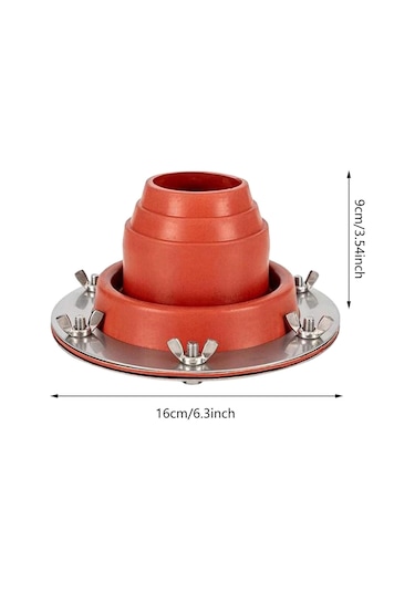 Suntek Çadır Soba Jack Baca Silikon Anti Haşlanma Turuncu Turuncu