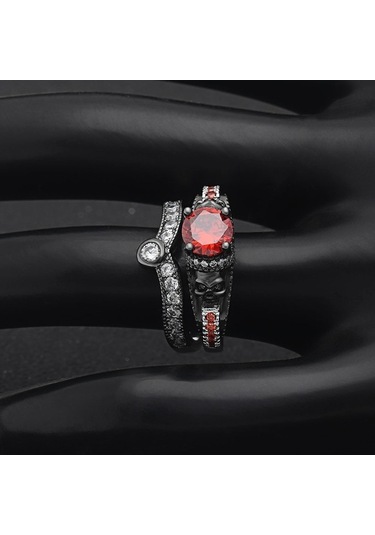 Fastbuy Skull Çok Renkli Punk Tarzı Takı Bileklik, 11 Numaralı Beyaz Çok Renkli