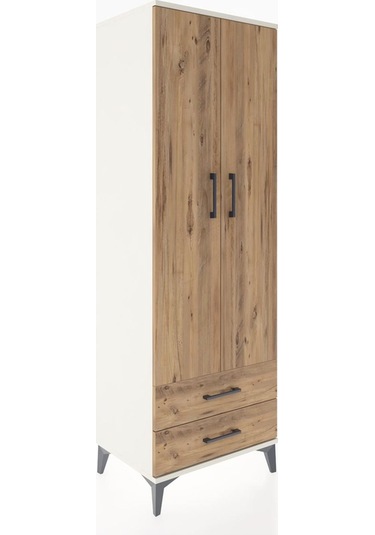 Hyperion Dolap 4 Raflı 2 Çekmeceli 2 Kapaklı 60x44x182 Aytaşı... Aytaşı