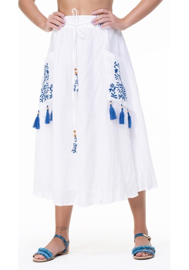 Nil Vual Midi Boy Etek Beyaz Byz-beyaz Beyaz