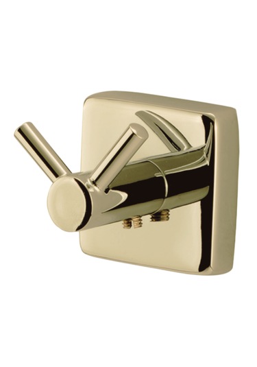 Çelik Banyo Paslanmaz Pirinç Vizyon İkili Askılık Altın Sarı Gold Sarı