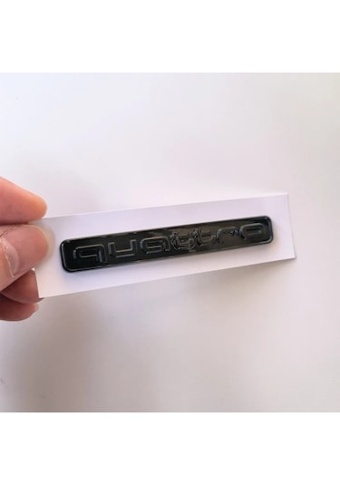 Audi A5 Serisi Uyumlu Quattro Piano Black Bagaj Yazısı 3m 3d Abs