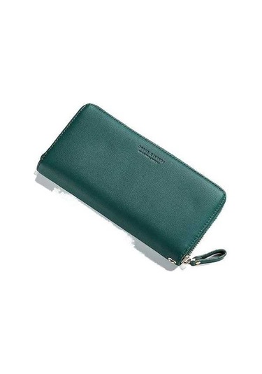 Dancemonkey Uluslararası Kadın Cüzdanı Fermuarlı Uzun Cüzdan Toptan-yeşil Yeşil Yeşil