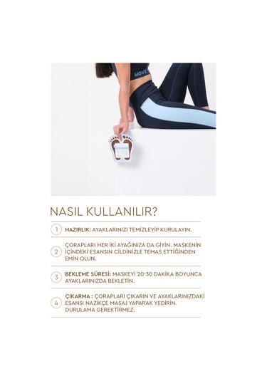 Mjcare Premium Foot Care Pack - Nemlendirici Çorap Tipi Ayak Bakım Maskesi 10'lu