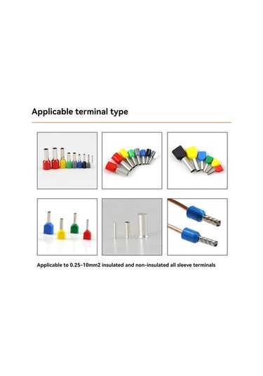 Dancemonkey Hsc8 6-4a Tüp Terminalleri Klemplama Pense, Soğuk Terminal Klemplama Aleti