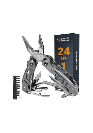 Çok Amaçlı 24'ü 1 Arada Cep Taşınabilir Açık Pense Çakısı Ağır