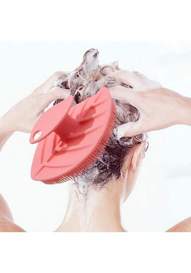 Suntek El Temizleyici Cilt Fırçası Saç Derisi Masajı Pembe