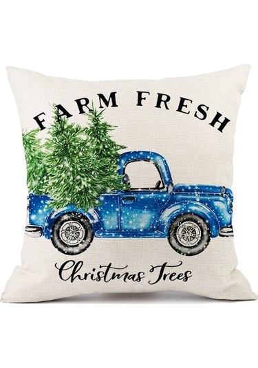 Ankatek Yeni Yastık Yastık Xıxun Oturma Örtüsü Odası Noel Moda Minder Kanepe Ekose Dekorasyon Baskılı 15 Zj Çok Renkli Çok Renkli