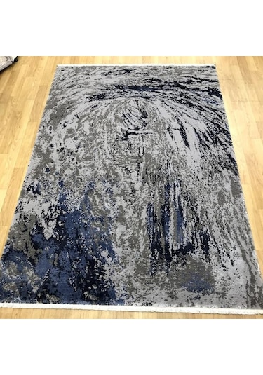 Eko Halı Heritage 626 Grey Blue Modern Bambu Özel Tezgah Halısı Gri Mavi