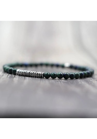 Yeşil Akik Hematit Bileklik - Şık Ve Minimalist Tasarım 4mm Çok Renkli