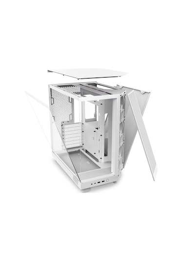 Nzxt H6 Flow CC-H61FW-01 3 x 120 MM Atx Oyuncu Kasası Beyaz