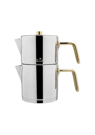Jumbo Metalix Midi Çaydanlık Titanyum Gold Çelik - Gold