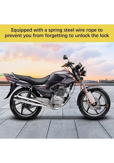 Prestigegoods 110db Alarmlı Disk Fren Kilidi - Motosiklet Hırsızlık Önleyici, Su Geçirmez, Titreşim Sensörlü