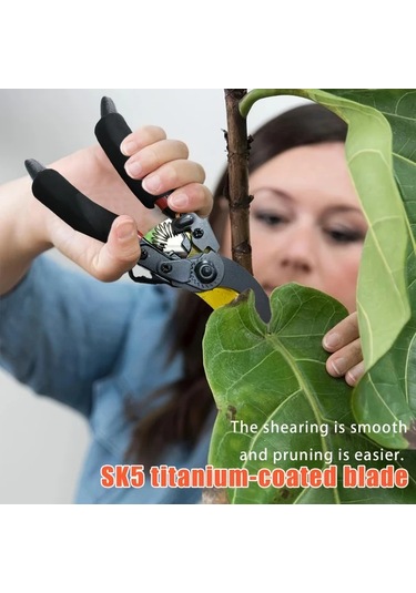 Xuweiwei Kırmızı 1 Adet Ultra Keskin Bahçe Makası - Ergonomik Ve Emniyetli