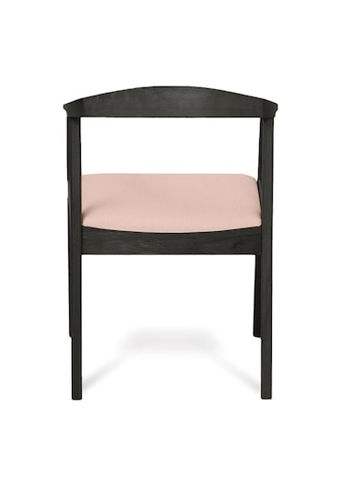 Helsinki Krem C Model Bohem Siyah Ahşap Sandalye