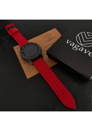 Vagave Samsung Uyumlu Active / Watch / Gear 20 Mm / 22 Mm Deri Kordon (497125572)