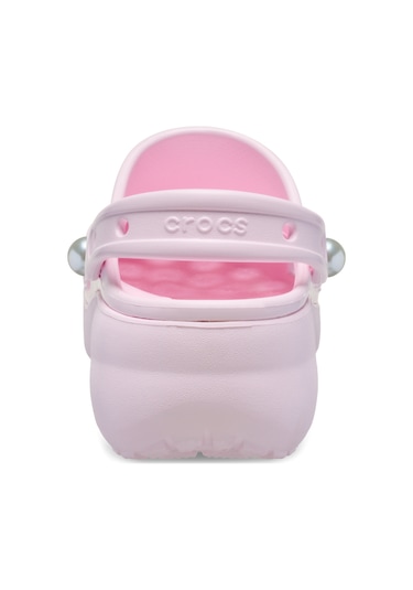 Classic Platform Pearl Clog Pink Milk Pembe