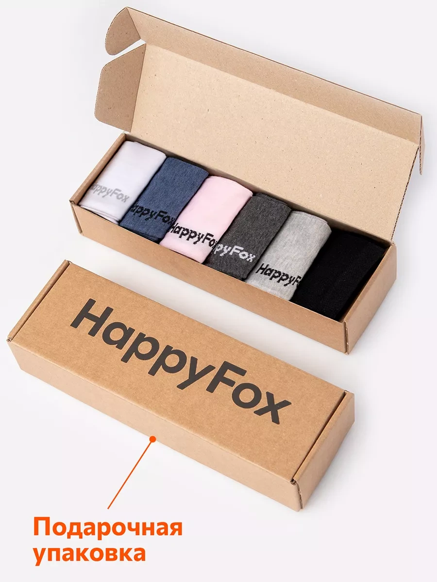 Happyfox Hediye Paketinde 6 Çift Pamuklu Çorap 49636592 Beyaz