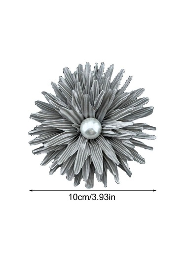 Koyu Mavi Kumaş El Yapımı Aksesuarlar Büyük Çiçek Broş Takı Rozet Aksesuarları Pin Broş Yeni Korsaj Koyu Mavi