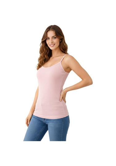 İntimo Kadın İp Askılı Renkli Bambu Atlet Bgl-st05188 Pudra