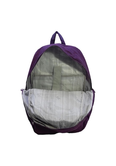 Klinkır Okul Çantası Lise Ortaokul Üniversite Kadın Sırt Çantası Hafif Kumaş Çok Cepli Mor