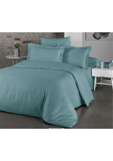 Saten Çift Kişilik Nevresim Takımı Mint