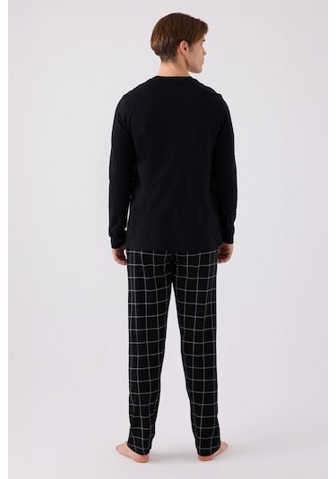 Arnetta Erkek Siyah Pijama Takım Ar3170-s-v1