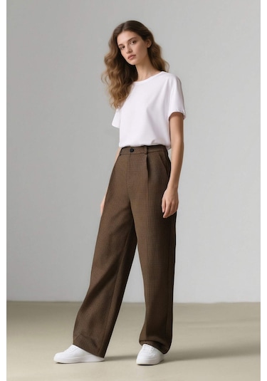 DeFacto Carrot Fit Pensli Pantolon Yüksek Bel Cepli Kısa Paça E0234AX24AUBN225