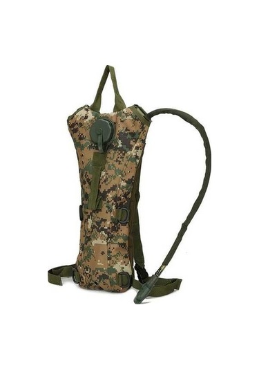 Novahub Su Torbası Sırt Çantası Kamp Naylon Deve Su Mesanesi Bisiklet İçin Dijital Altın Altın